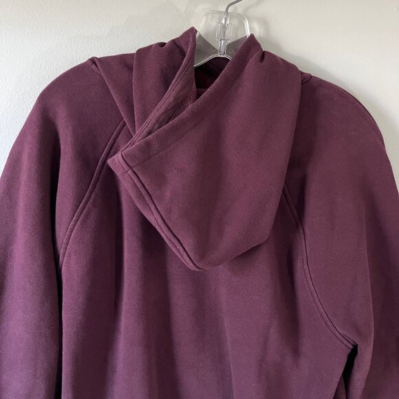 ATHLETA COZY KARMA HOODIE SWEATSHIRT MAROON MEDIUM EUC - Picture 8 of 9